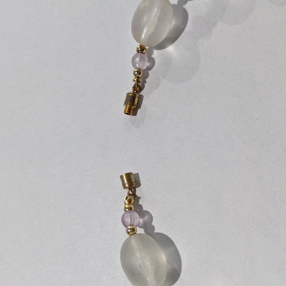 Vintage Beaded Necklace and Earring Set - Picture 5 of 7